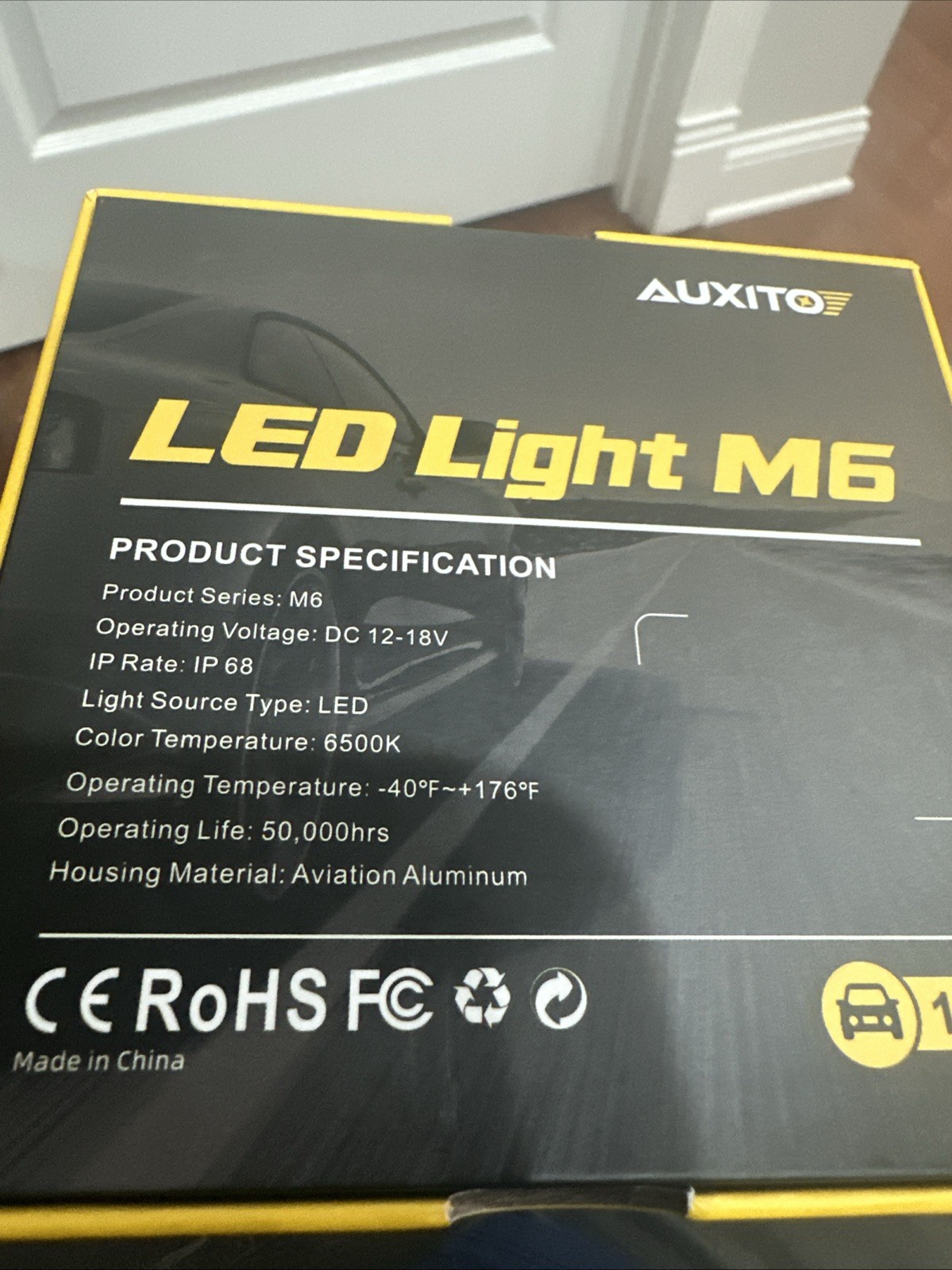 AUXITO 9007 HB5 LED Headlight Bulbs High Low Beam 330000LM White Super Bright 2X