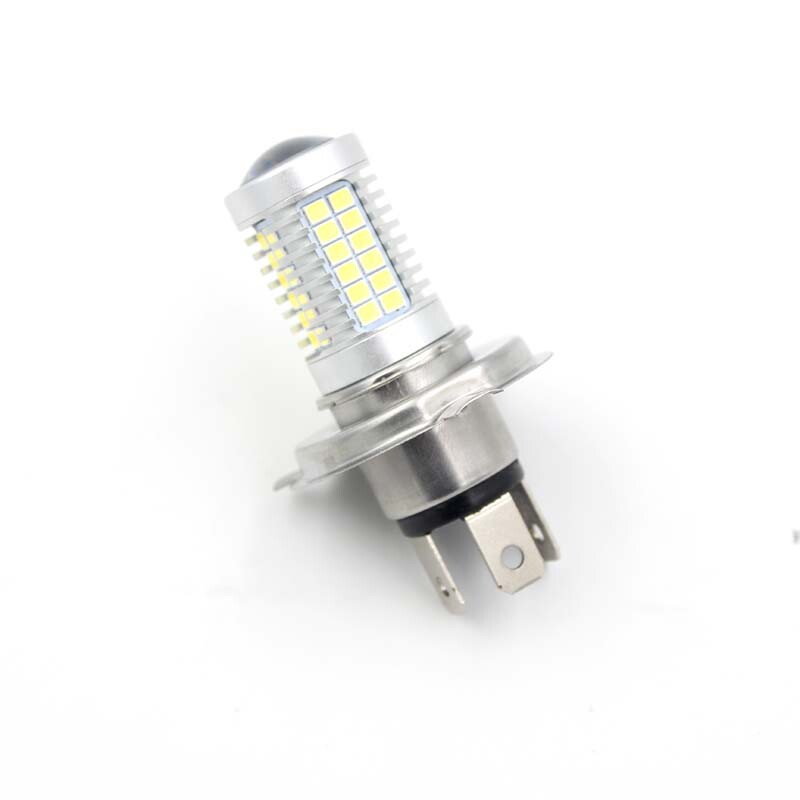 54SMD H4 LED Lamp Motorcycle Headlight Bulb AC DC 6V 10W 1000LM None Polarity