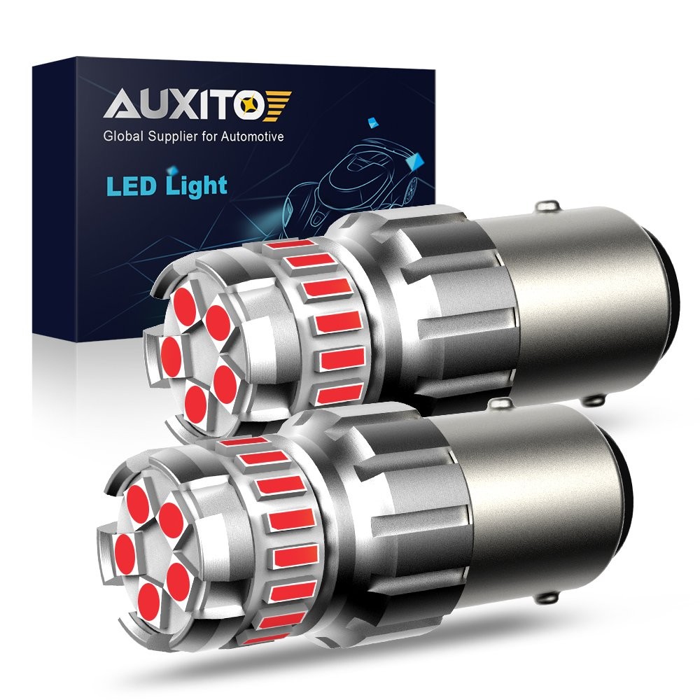 AUXITO F23 Red 1156 7506 BA15S LED Tail Brake Stop Signal Light CANBUS 2-10PCS