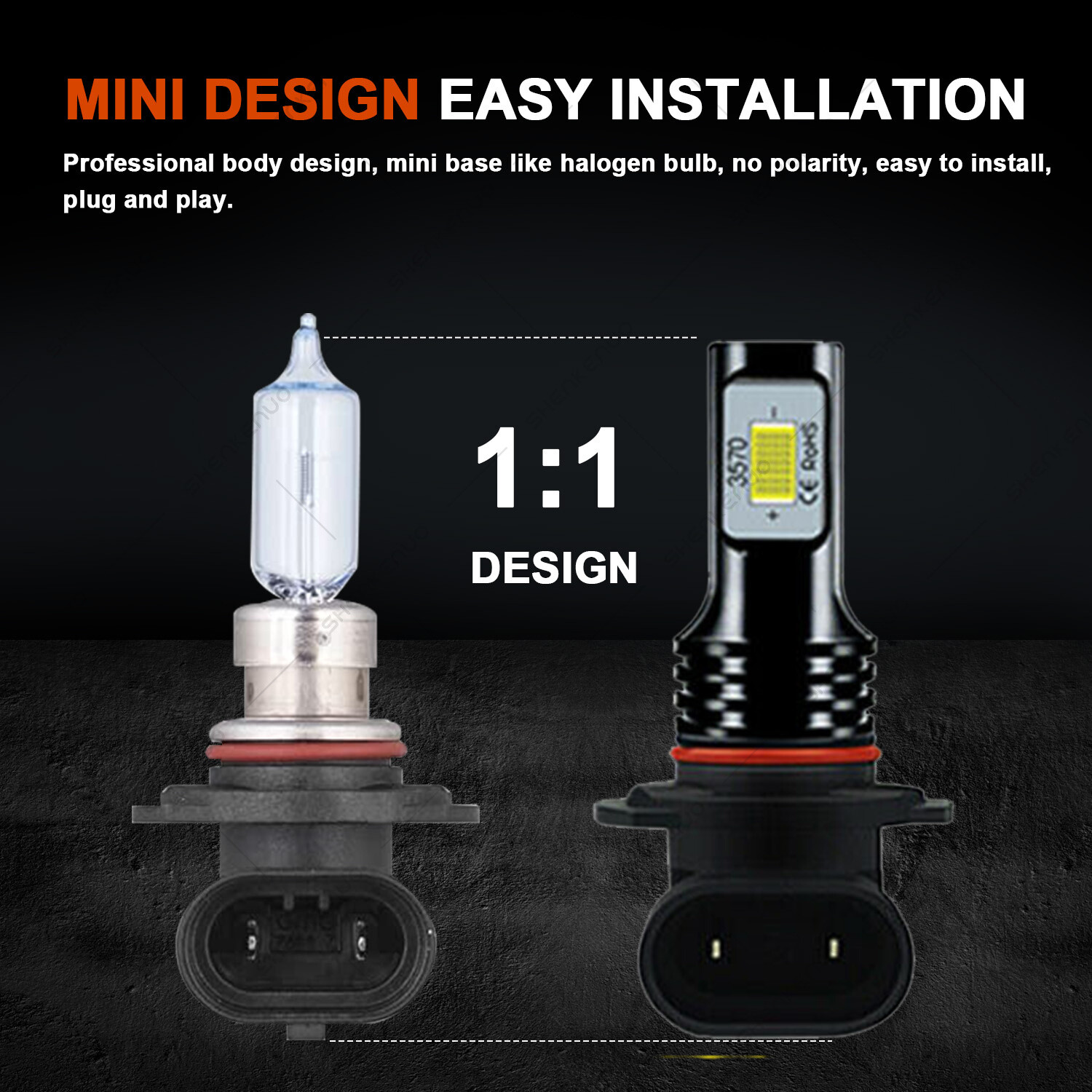 For BMW 525i 530i 540i 535i 6X 9005+9006+9006 LED Headlights Fog Light Bulbs HKB