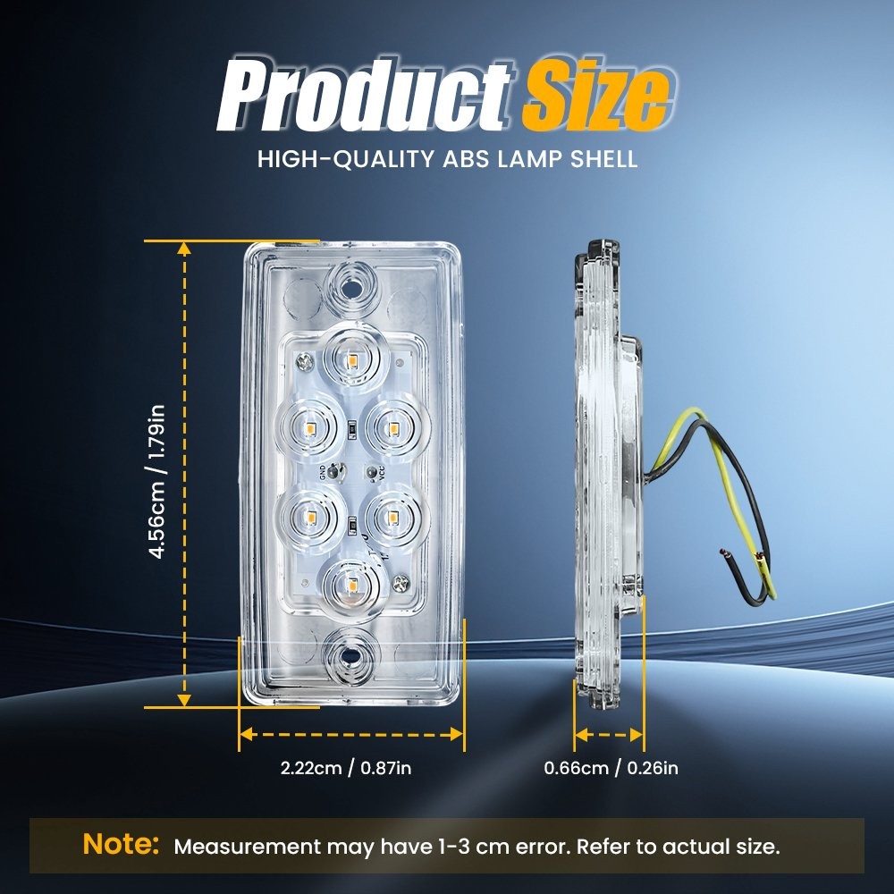 5-50X Clear Cab Roof Marker Running Light Indicator For Freightliner Volvo Truck