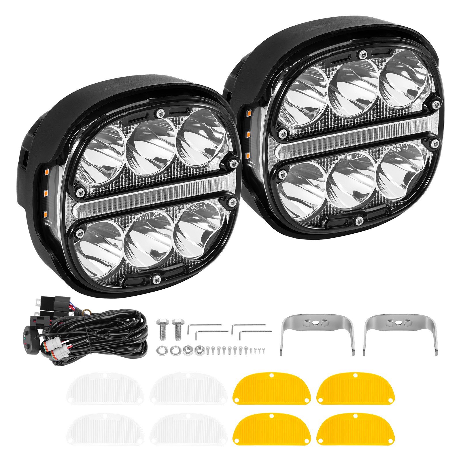 5inch Universal LED Driving Auxiliary Light 60W Spot Flood IP67 6000K 3000K