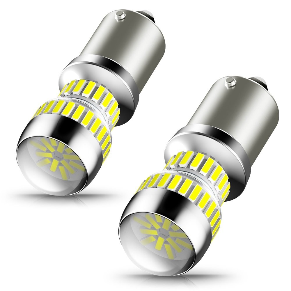 AUXITO 1156 BA15S 5008 1141 White CANBUS LED Backup Reverse Light 7506 Bulbs 54W