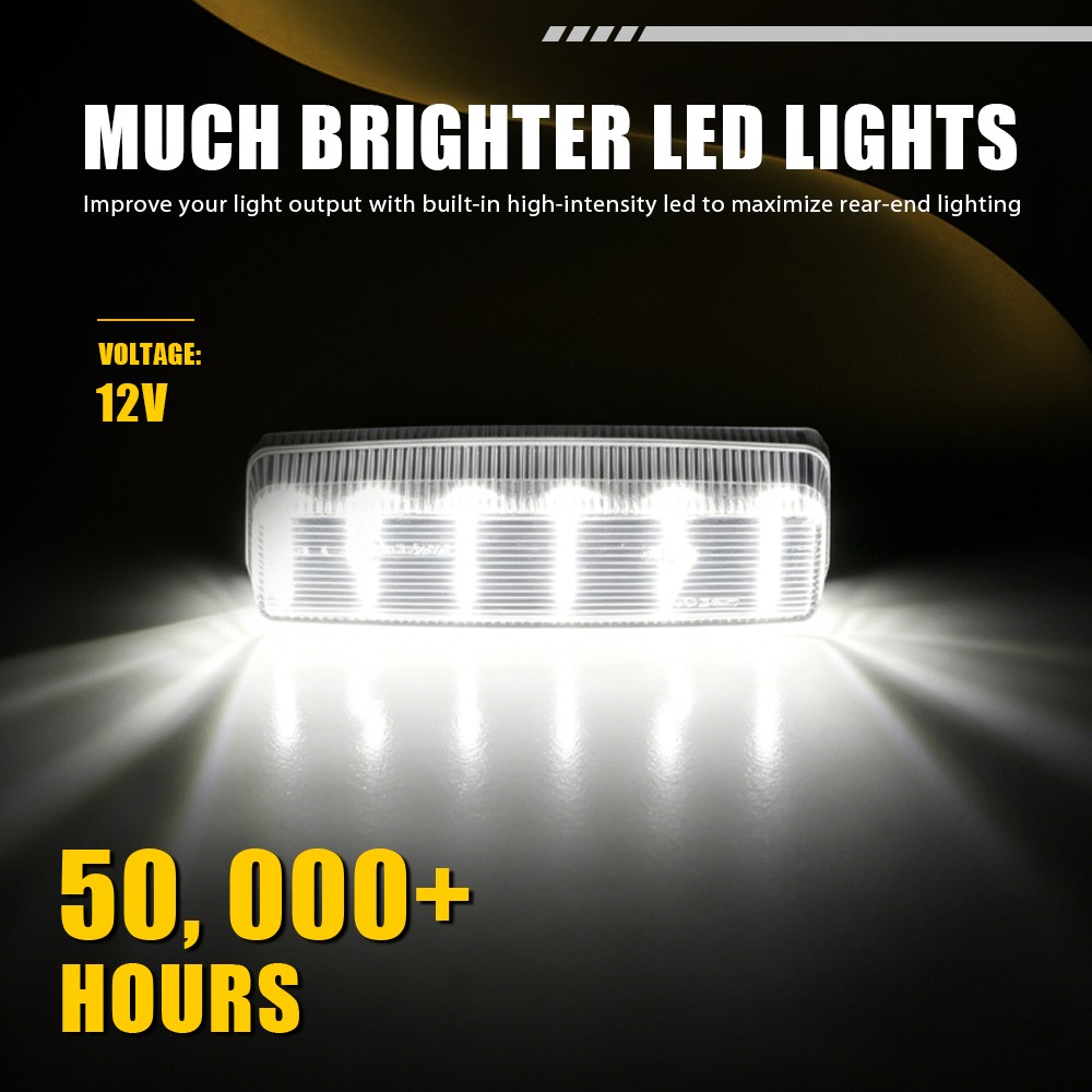 Clear For 2006-2013 2014 2015 Mazda MX-5 Miata White LED License Plate Light EAQ