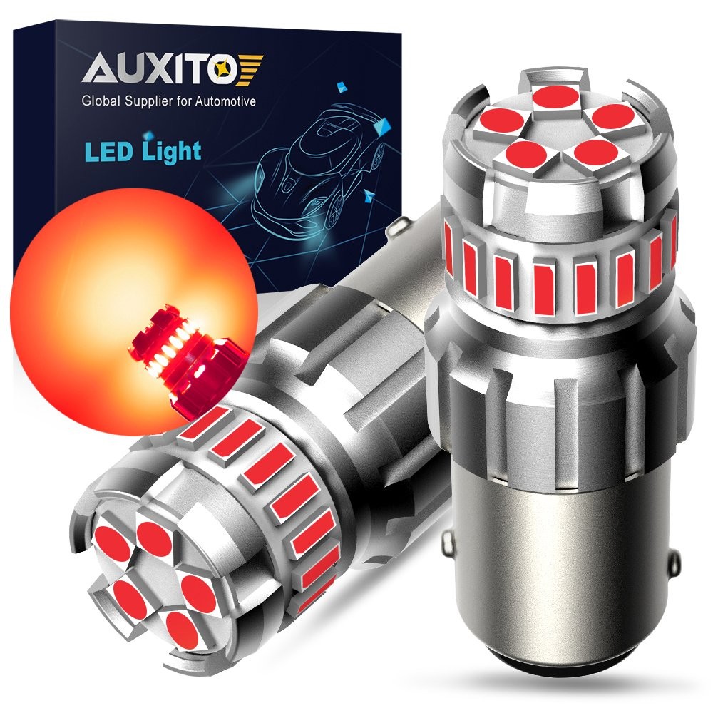 AUXITO F23 Red 1156 7506 BA15S LED Tail Brake Stop Signal Light CANBUS 2-10PCS