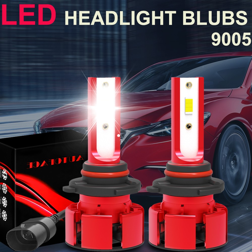 9005 CSP LED Headlight Super Bright 6000K Bulb Kit White 32000LM High/Low Beam