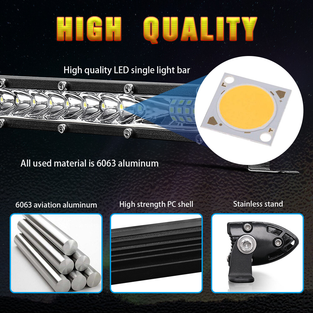 720W 30-31″ LED Light Bar w/ Lower Bumper Bracket Wiring For 03-18 RAM 2500 3500