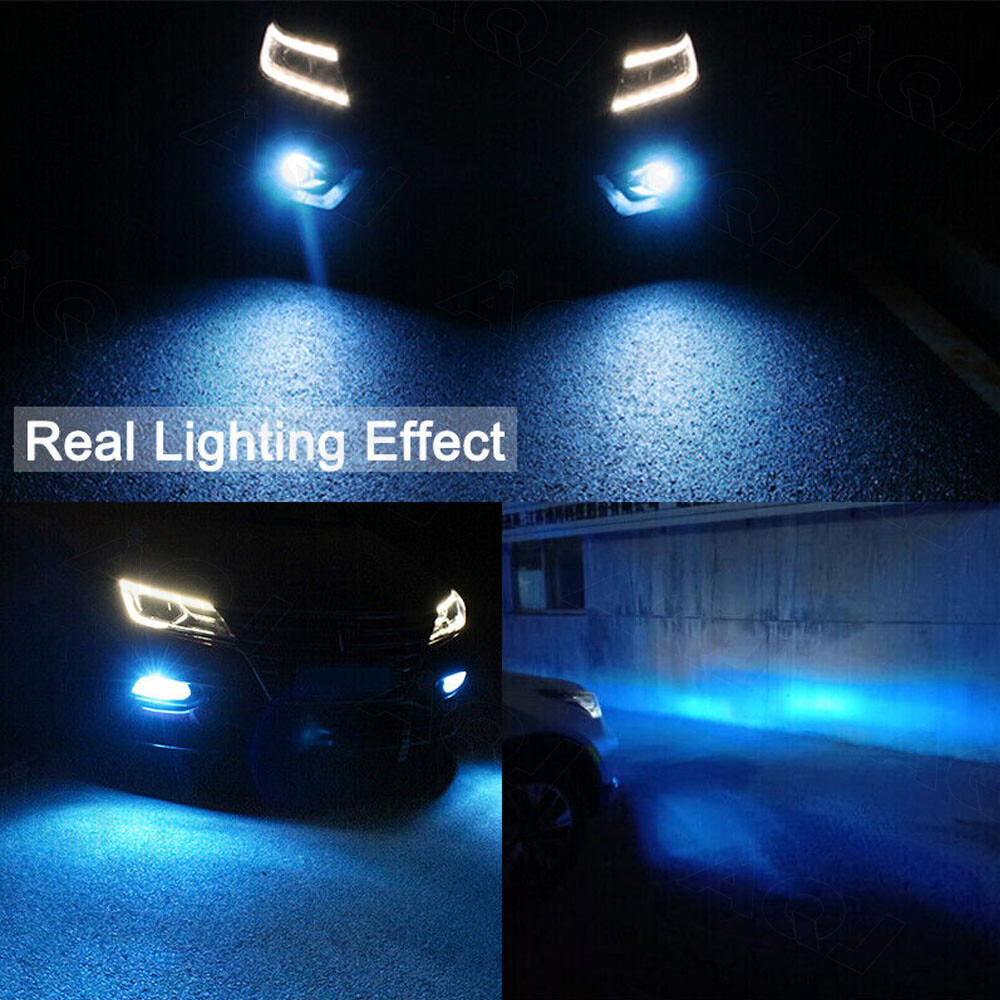 For Dodge Durango 2014-2015 4X Ice Blue LED Headlight+Fog Light Bulbs Combo Kit