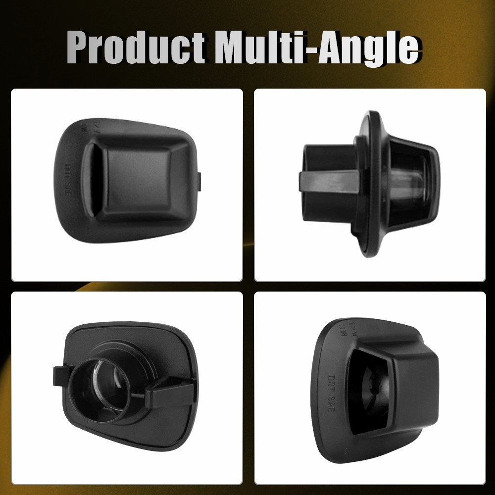 License Plate Light Housing SET For 1997-2011 Dodge Dakota Pickup 55055292 68141