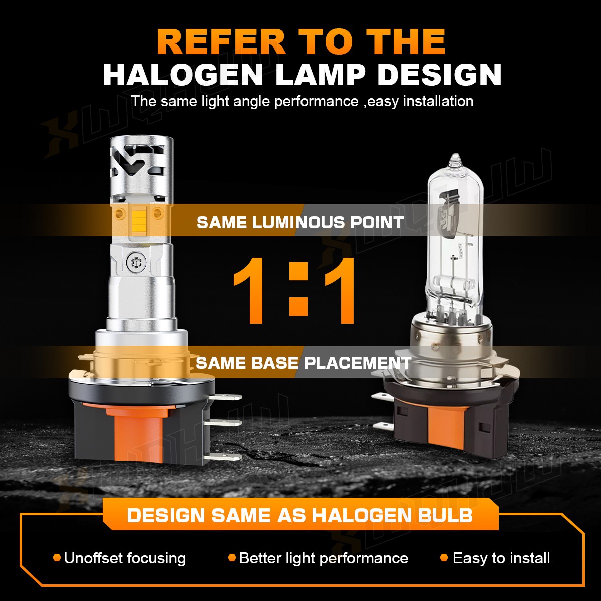 H15 LED Bulbs DRL High Beam Headlights Conversion Kit 30000LM 6500K Super Bright
