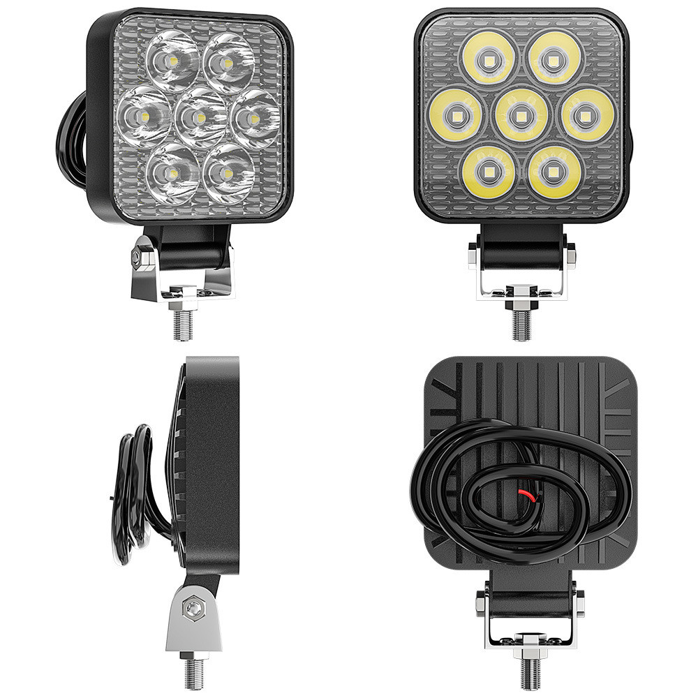 2PCS 48W 2.5″ Mini LED Work Light Truck OffRoad Tractor Lights Lamp 12V Square