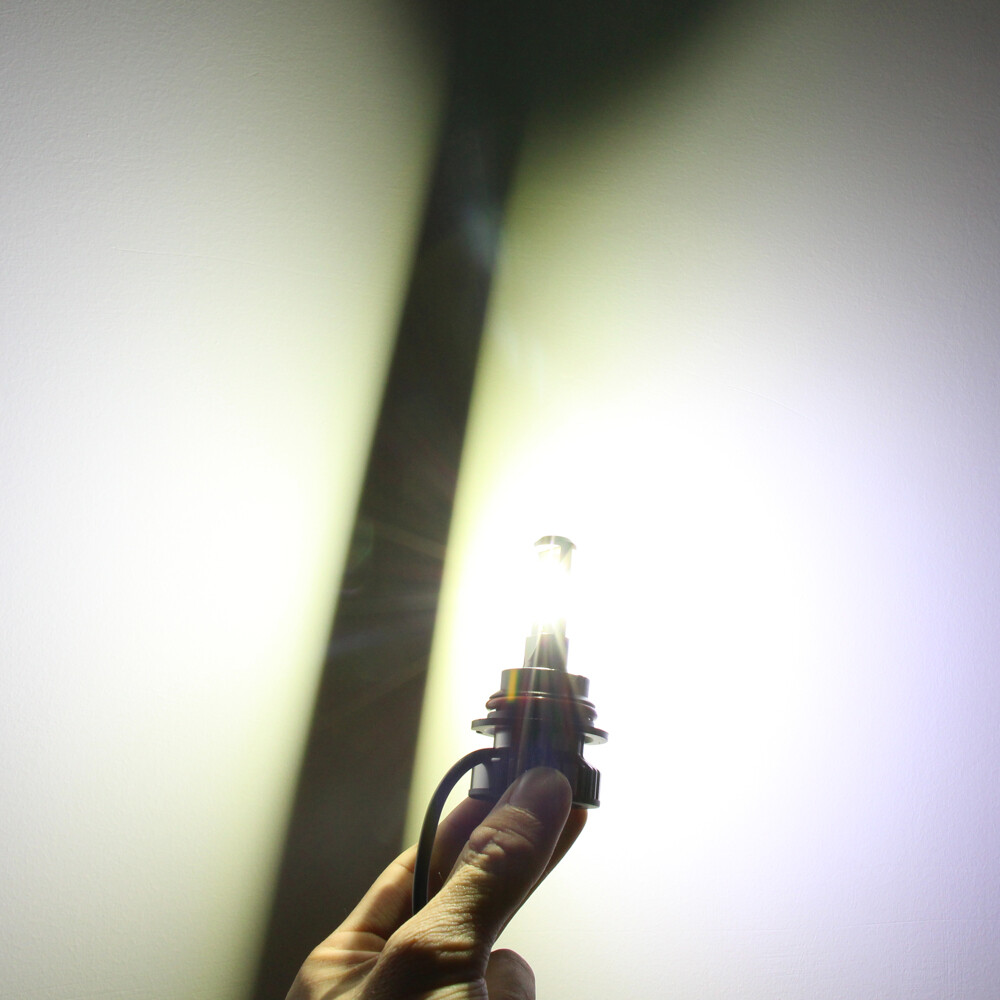 Alla Lighting 9007 Headlight Bulb,Old Halogen Convert to Pure White Bright LED