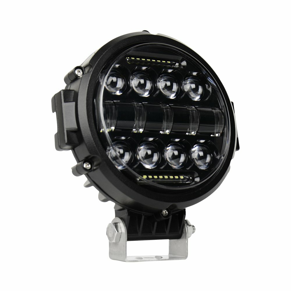 2x 7“ Round LED Work Lights Offroad Driving Spot Headlight SUV 4WD Truck + Wire