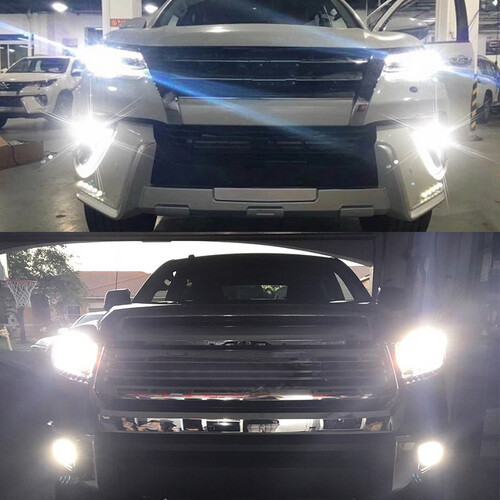 9006 9005 LED Headlight Bulbs White High Low Conversion Kit 16000LM Lamps Bright
