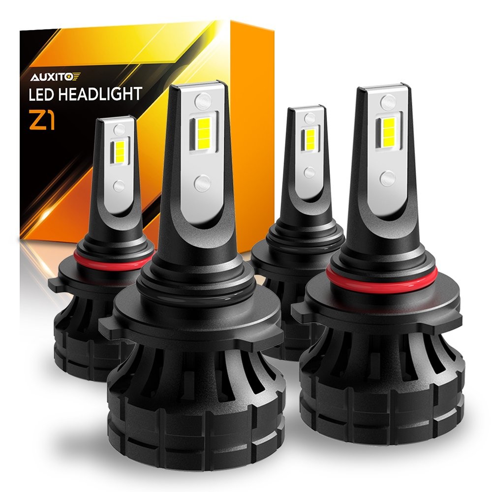 9005 AUXITO HB3 LED 9006 Headlight Bulbs Kit High Beam 6000K White 20000LM Z1 D