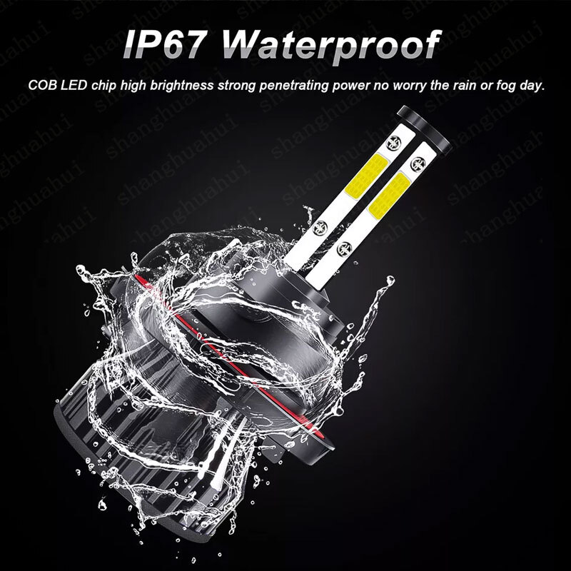 For Ford F250 F350 F450 2005-2019 – 6X 6000K Blue LED Headlight Fog Light Bulbs