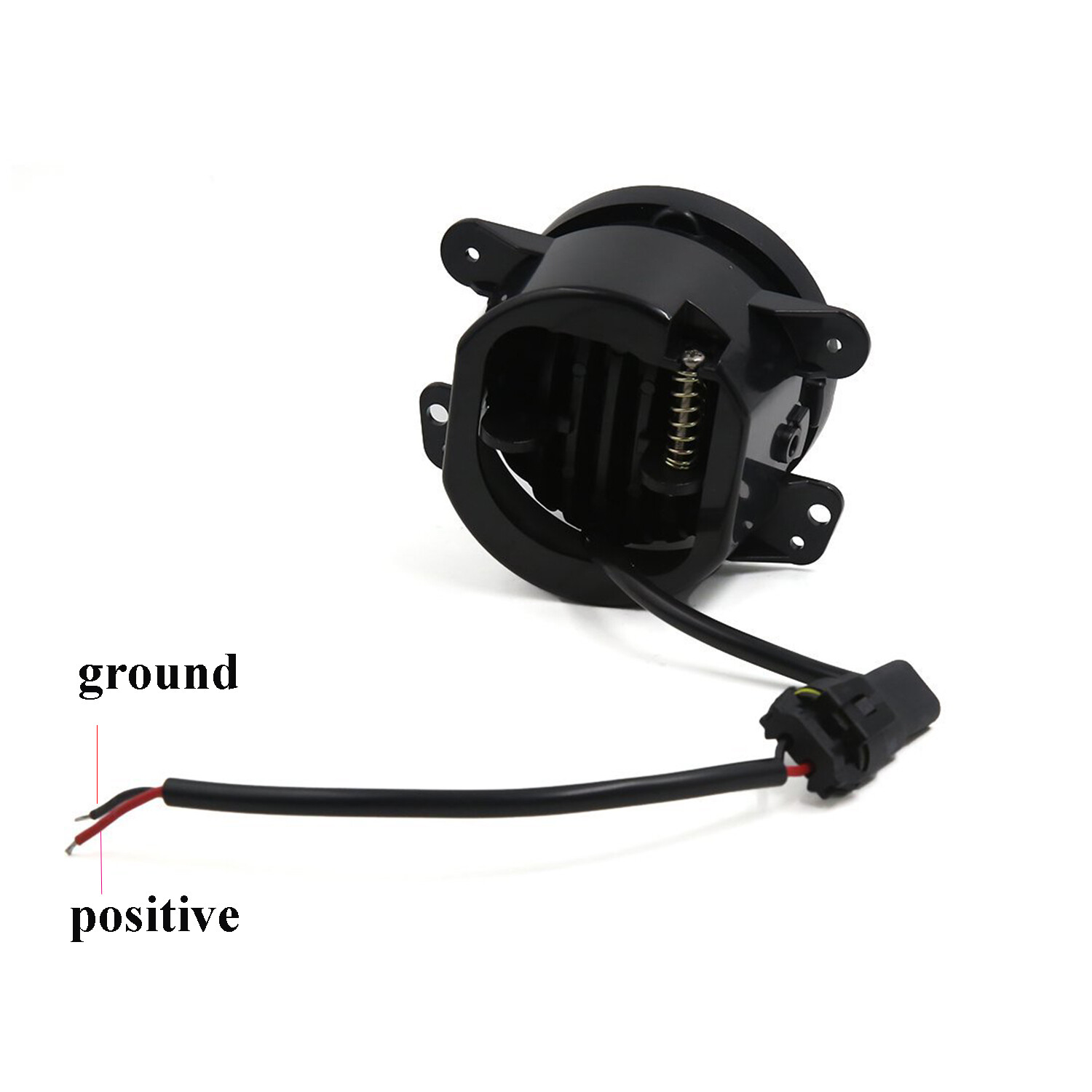 Pair 4″ inch Round LED Fog Lights Driving Lamps for Jeep Wrangler JK TJ LJ JL JT