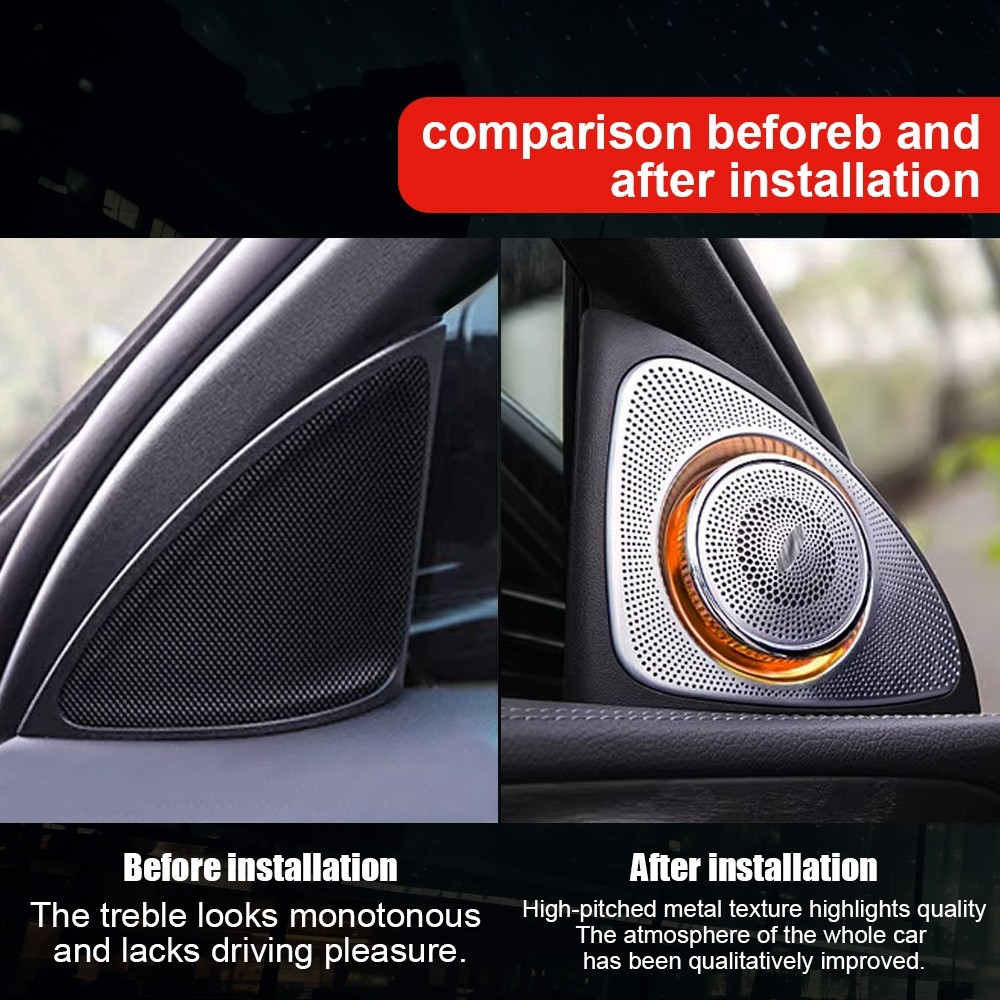 64 Colors Speaker LED Tweeter For Mercedes Benz E Class W213 3D Ambient Light