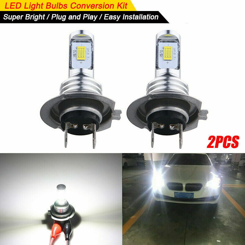 For Yamaha YZF R6 2007-2014 2PC H7 LED Headlight Lamp Bulbs Kit 6000K Cool White