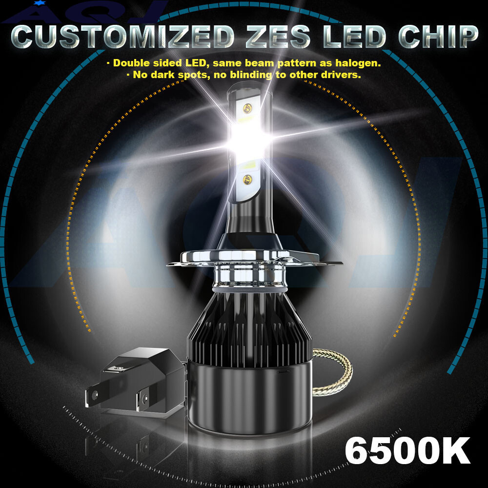 2Pc 7″ inch Round H4 LED Headlight Hi-Lo Beam For Peterbilt 379 359 Truck
