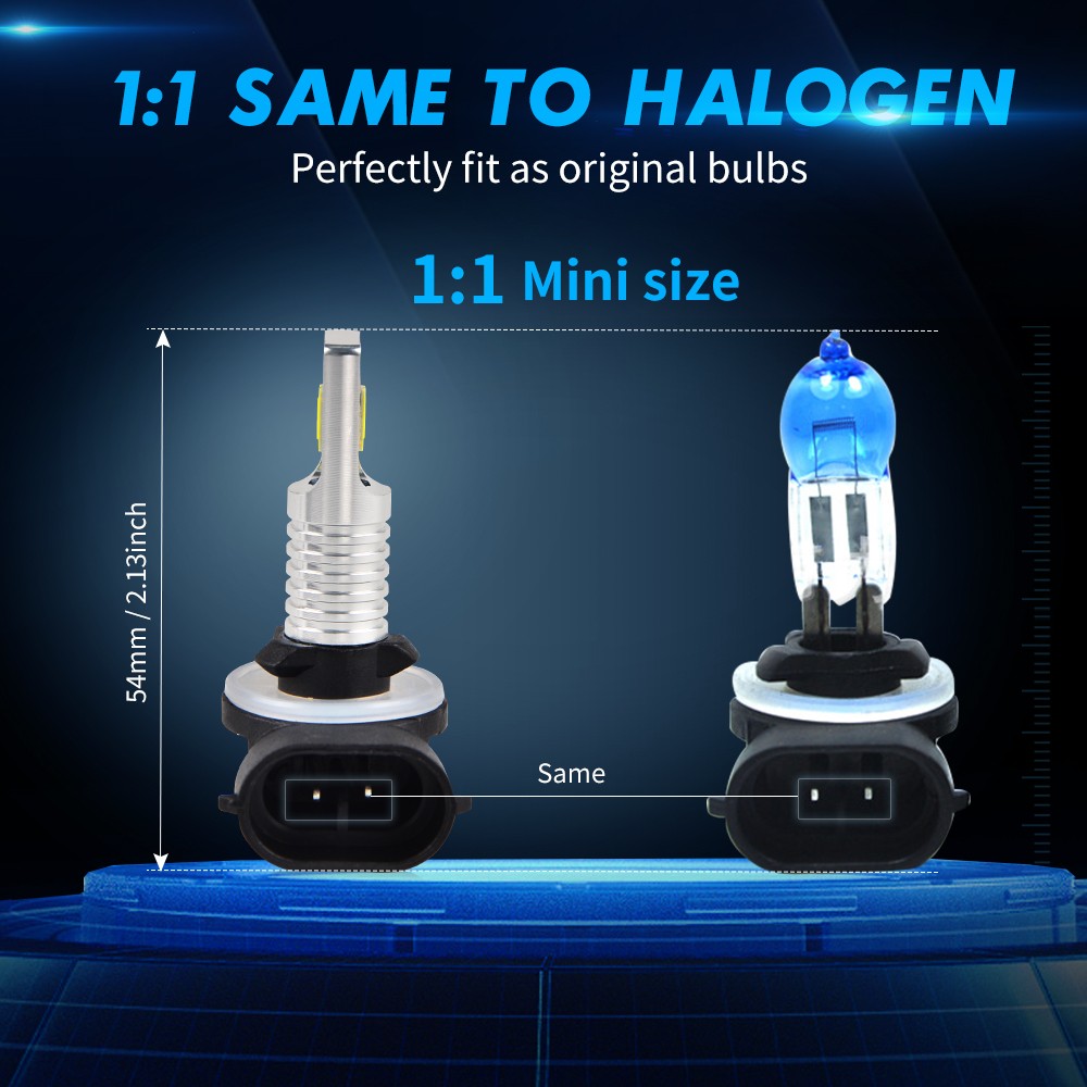 881 LED Bulbs 6000k Fog Driving Light for Hyundai Sonata 2006-2010 Bright H27W/2