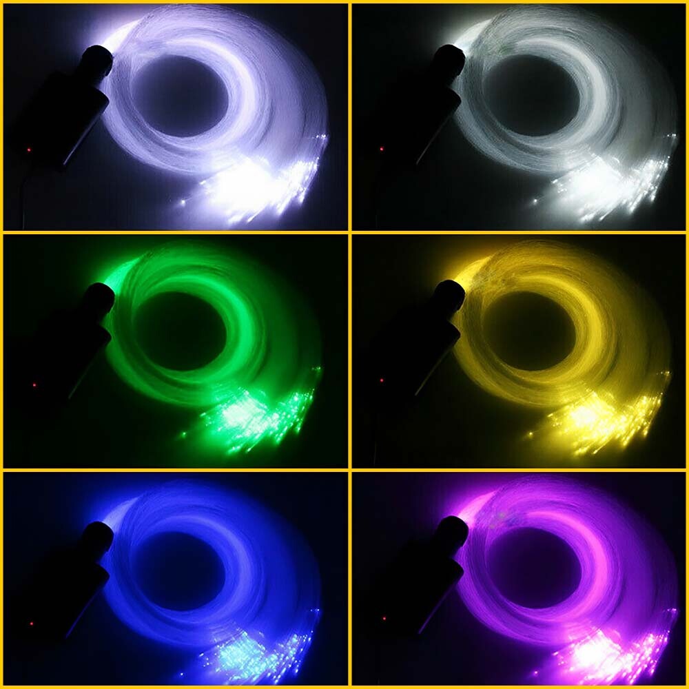 500pc Fiber Optic LED Car/Home Headliner Roof Ceiling 16W RGBW Star Light Kit PI
