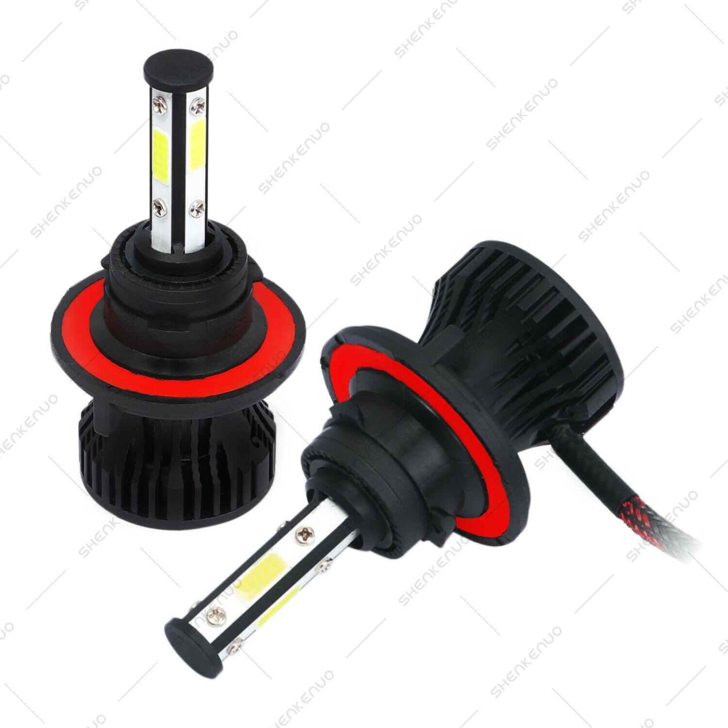 For Chrysler Aspen 2007-2009 Combo 9008 H13 9145 LED Headlight Fog Light 4 Bulbs