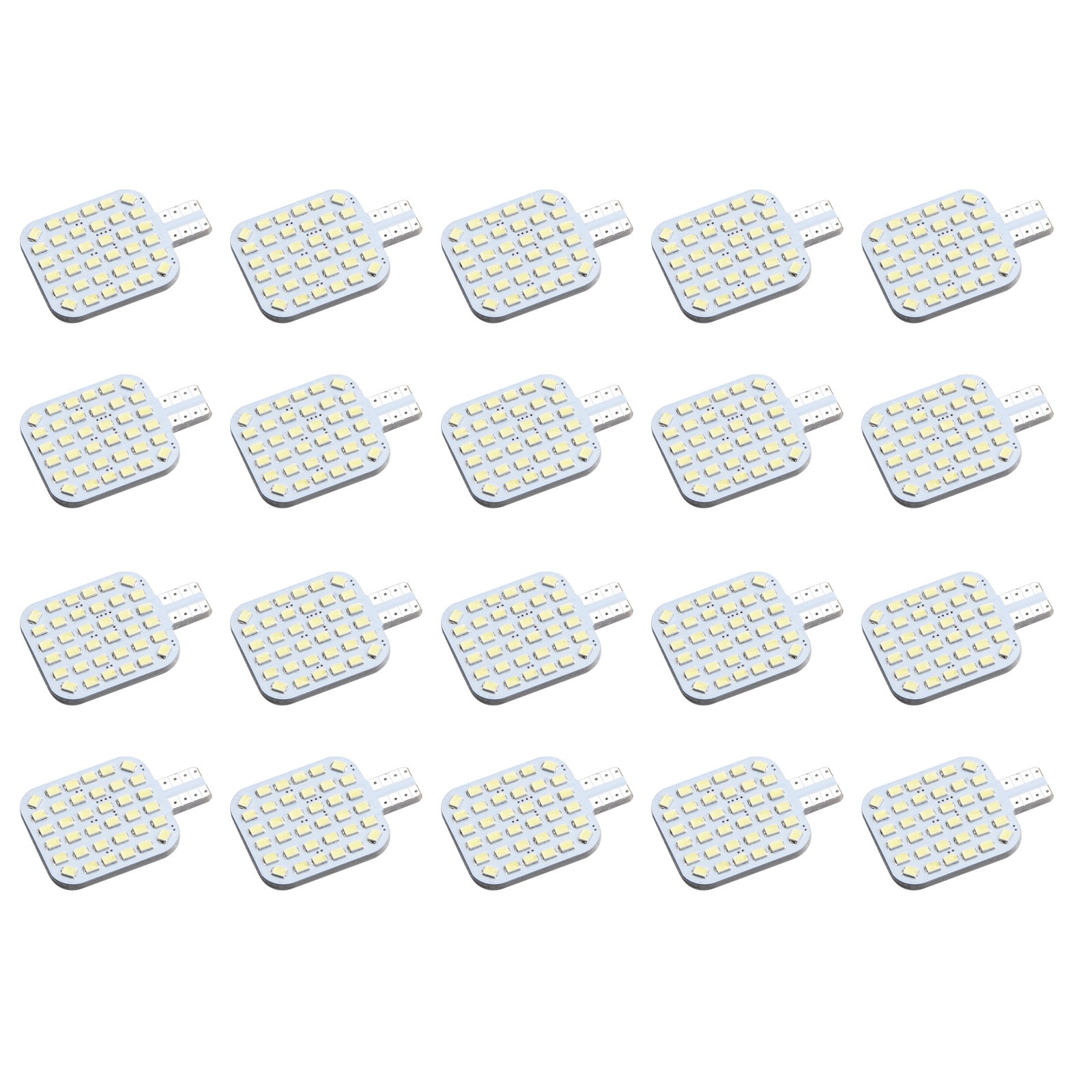 20pcs T10 LED Interior Light Bulbs Full Aluminum 2835 SMD Xenon White 12V RV