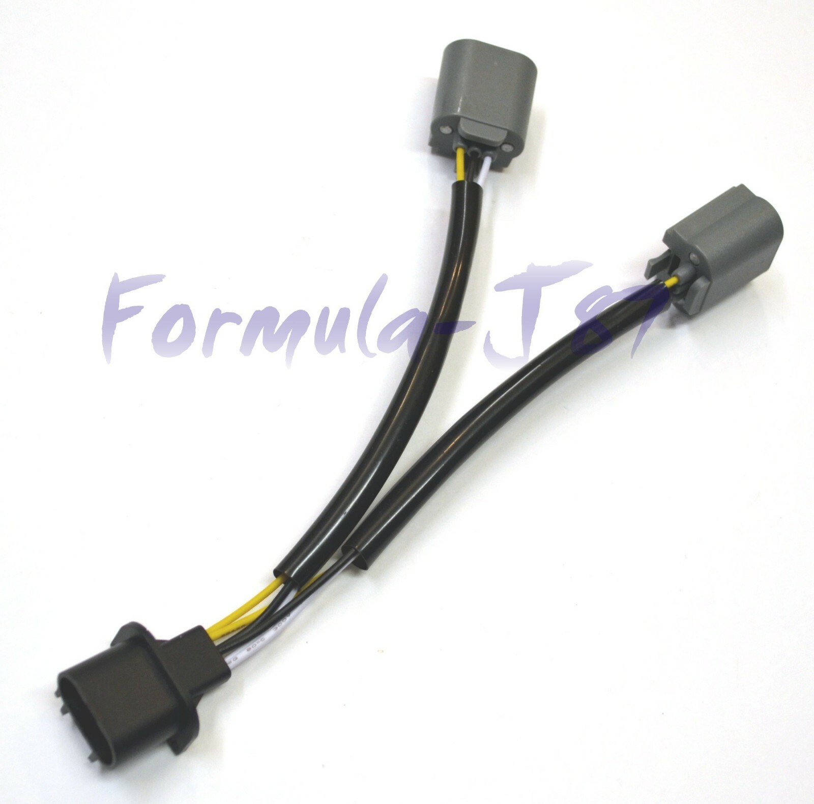 Splitter Wire Ceramic 9008 H13 Two Harness Head Light Replacement Plug Adapter