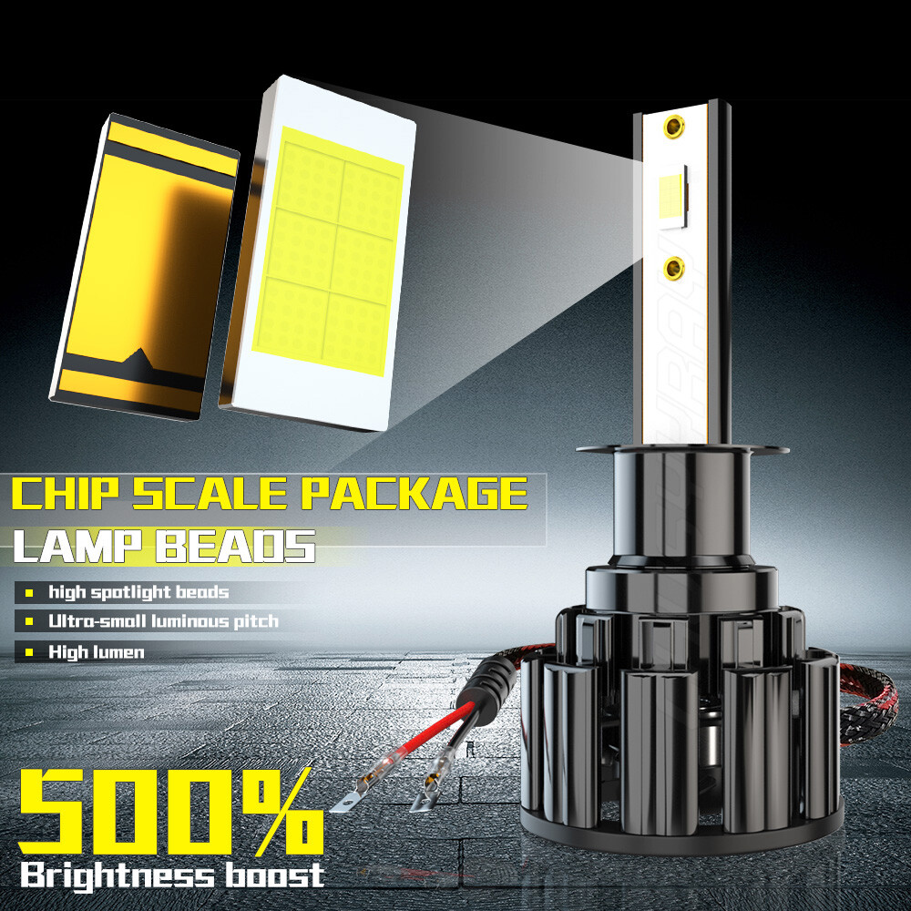 2Pcs NEW CSP LED Headlight Bulbs Super power combo For BMW E30 E34 E24 E36 E38