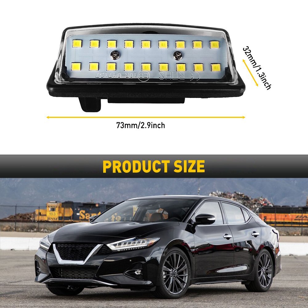 Rear LED Number License Plate Light Kit White For Nissan Altima/Sentra/Maxima