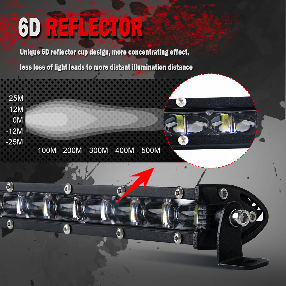 38 inch 720W Single Row Bumper LED Light Bar for GMC ATV Truck 234W 37″ 39″