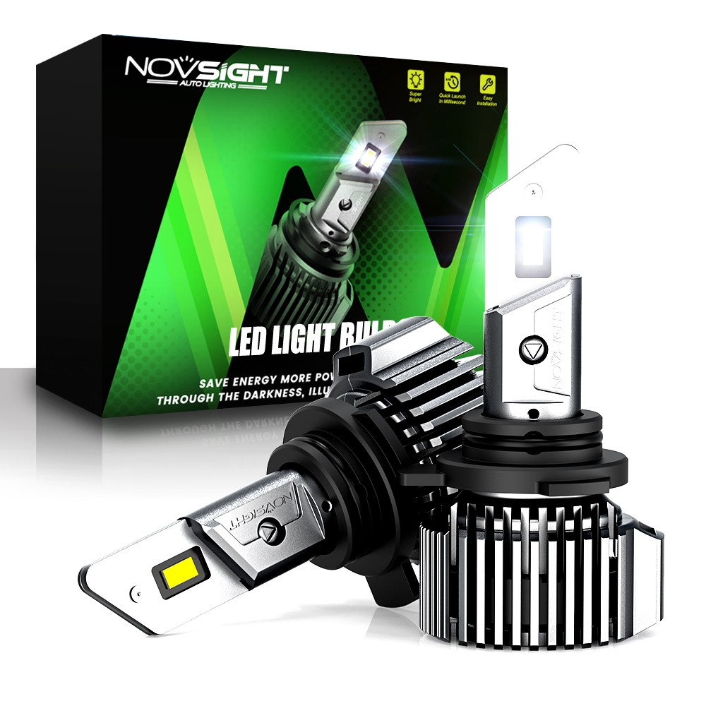 2PCS 9012 LED Headlight Bulbs Hi/Low Beam 20000LM 6500K White Bright Lamp CANBUS
