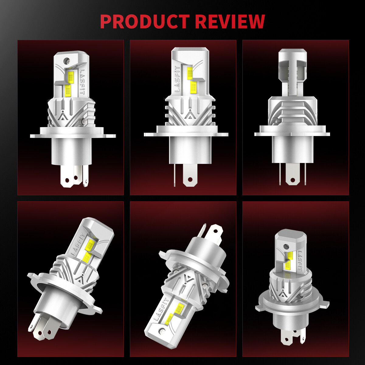 LASFIT LED Headlight Bulb H4 9003 for Honda CR-V CRV 2007-2014 Hi/Lo Beam White