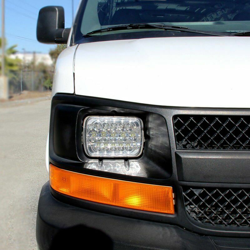 Pair 7×6 inch Led Headlights High Low Beam Fit Chevrolet C10 C20 C30 K10 K20 K30