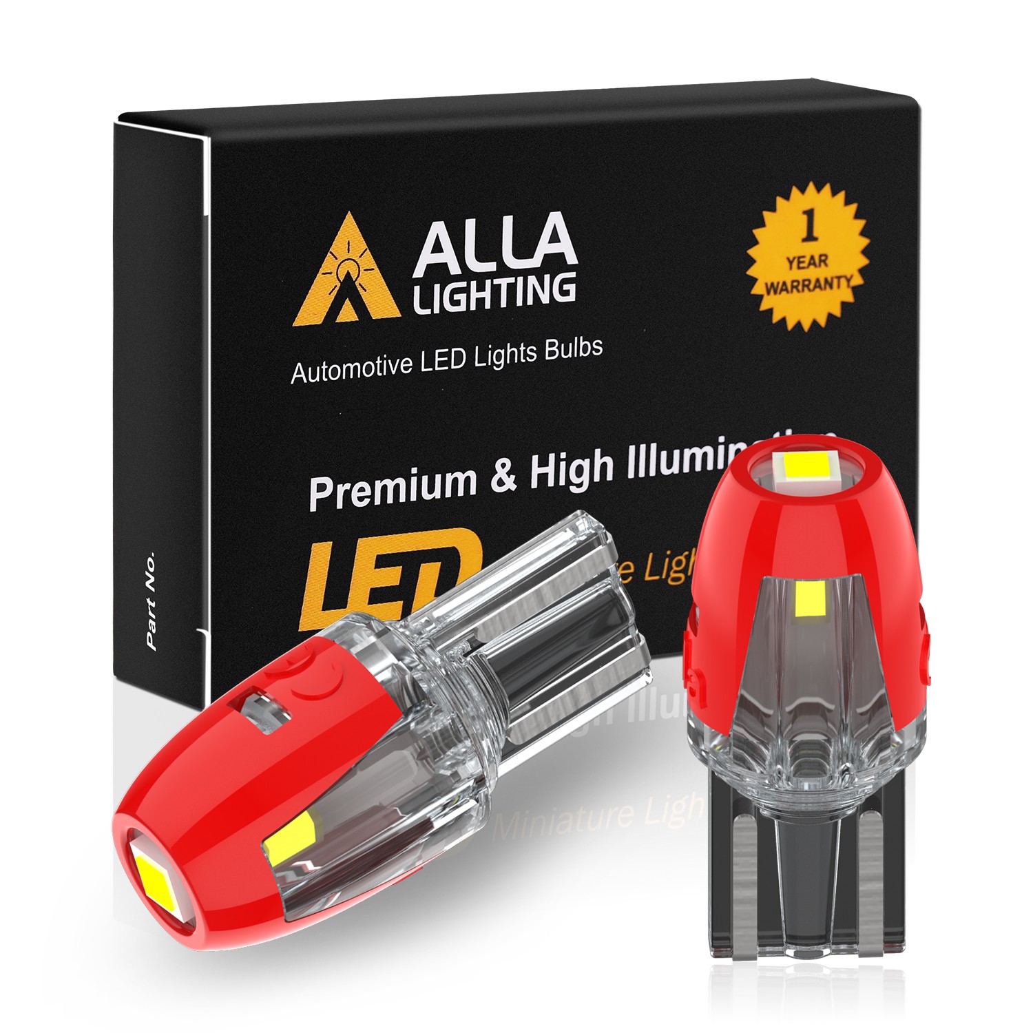 LED Amber Yellow Front Side Marker Light Bulbs Side Blinker Lamp, Short & Fit
