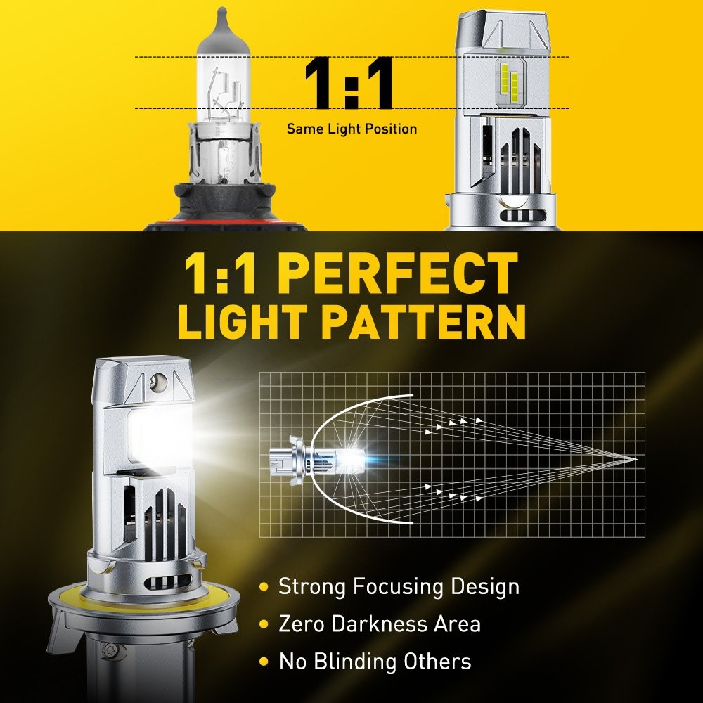 AUXITO H13 LED Headlight Bulb Conversion Kit High Low Beam Lamp 6500K SuperWhite