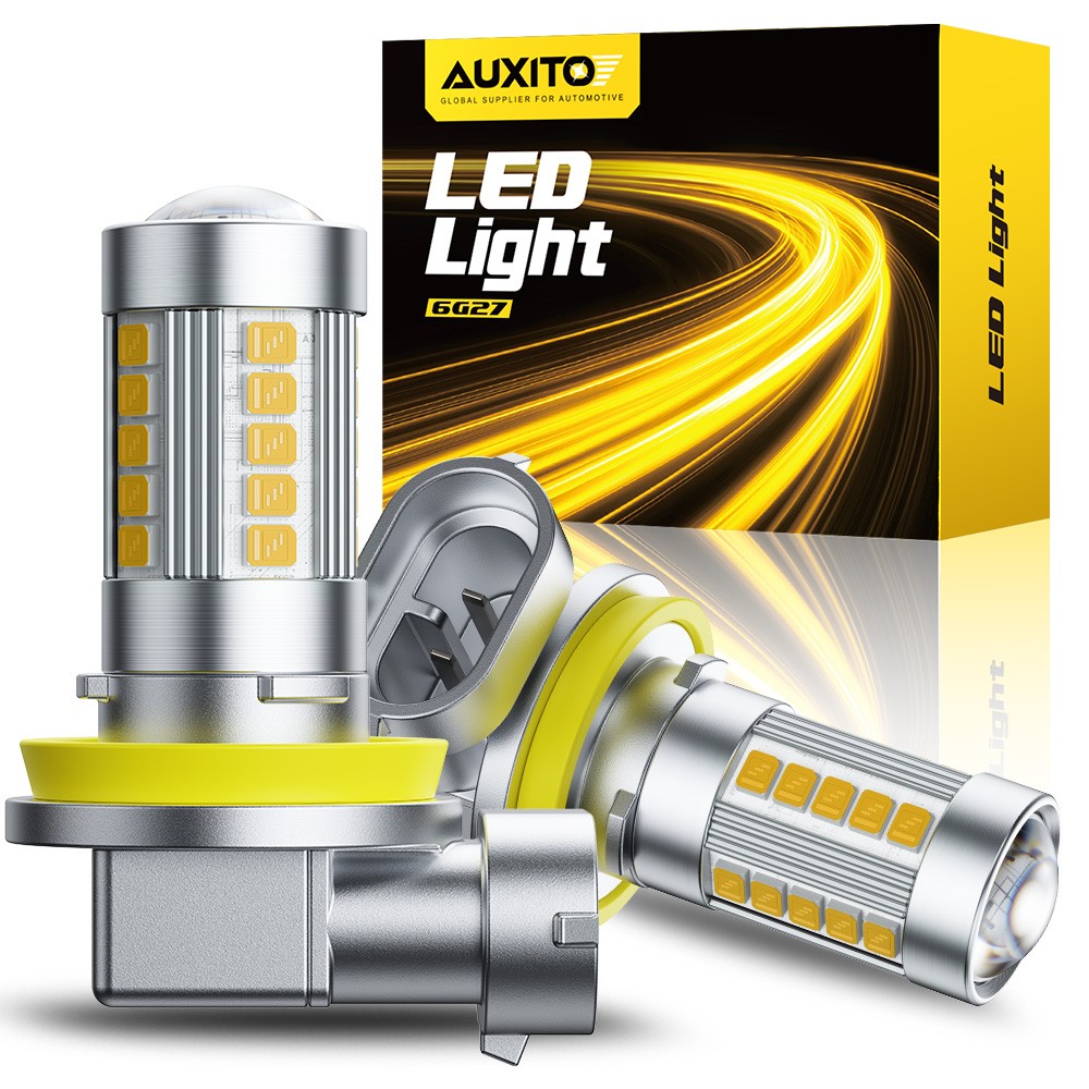 2pcs H11 Yellow Fog Light LED Bulbs 3000K For Honda Civic 2006-2017 2018 2019