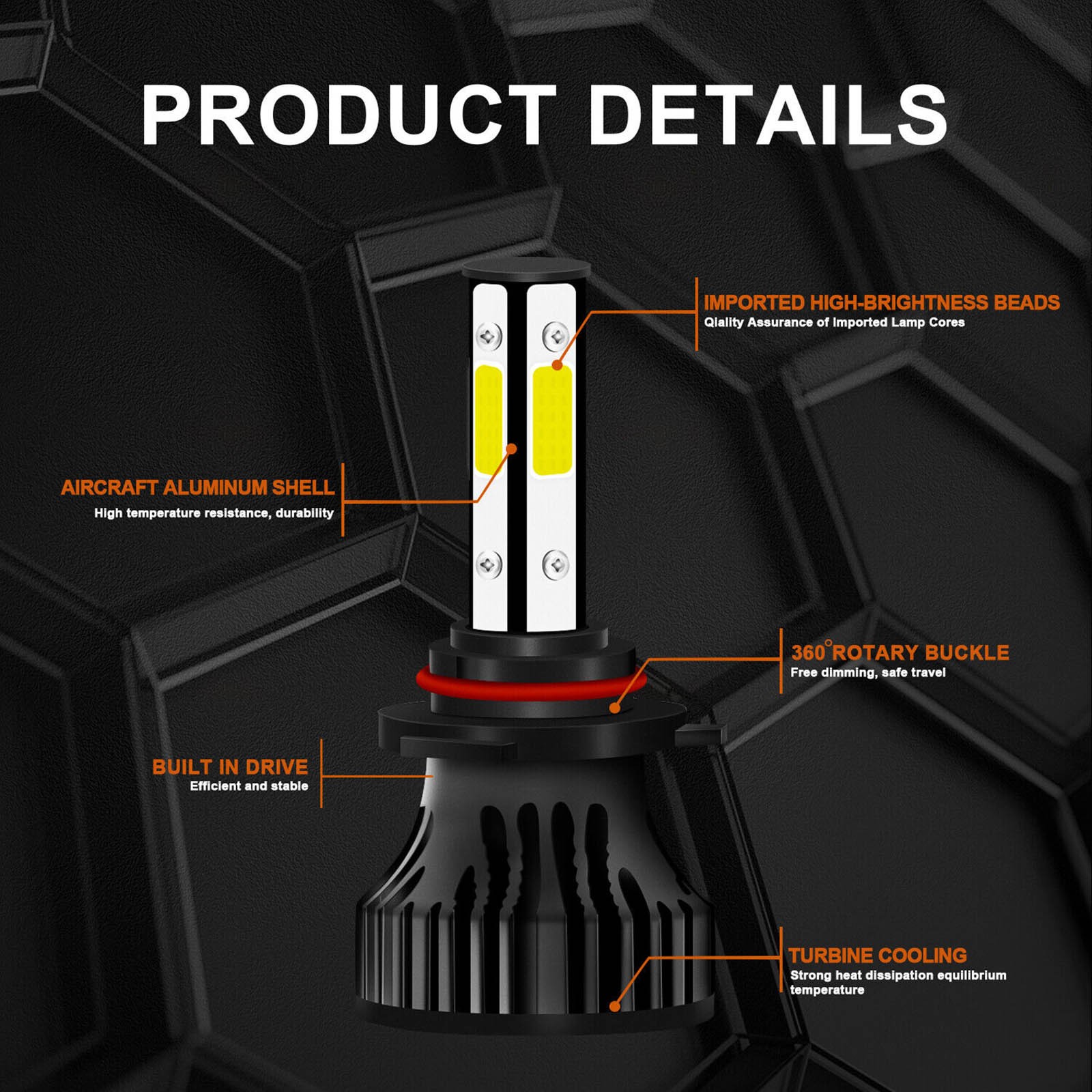 High brightness LED Headlights Fog Lights Bulbs For Chevy Silverado 1500 2500 HD