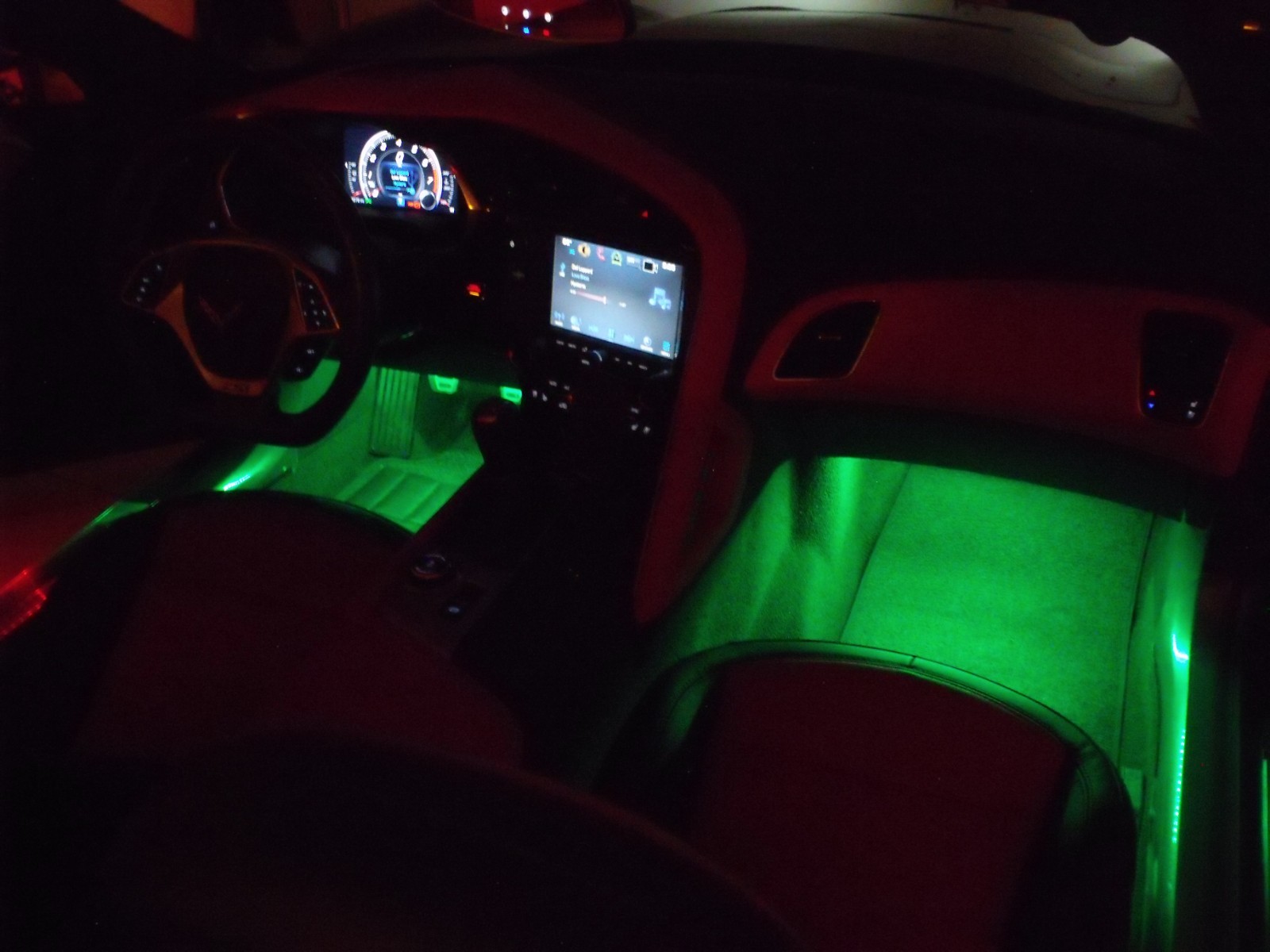 C8 CORVETTE FOOTWELL LED LIGHTING KIT , PLUG N PLAY