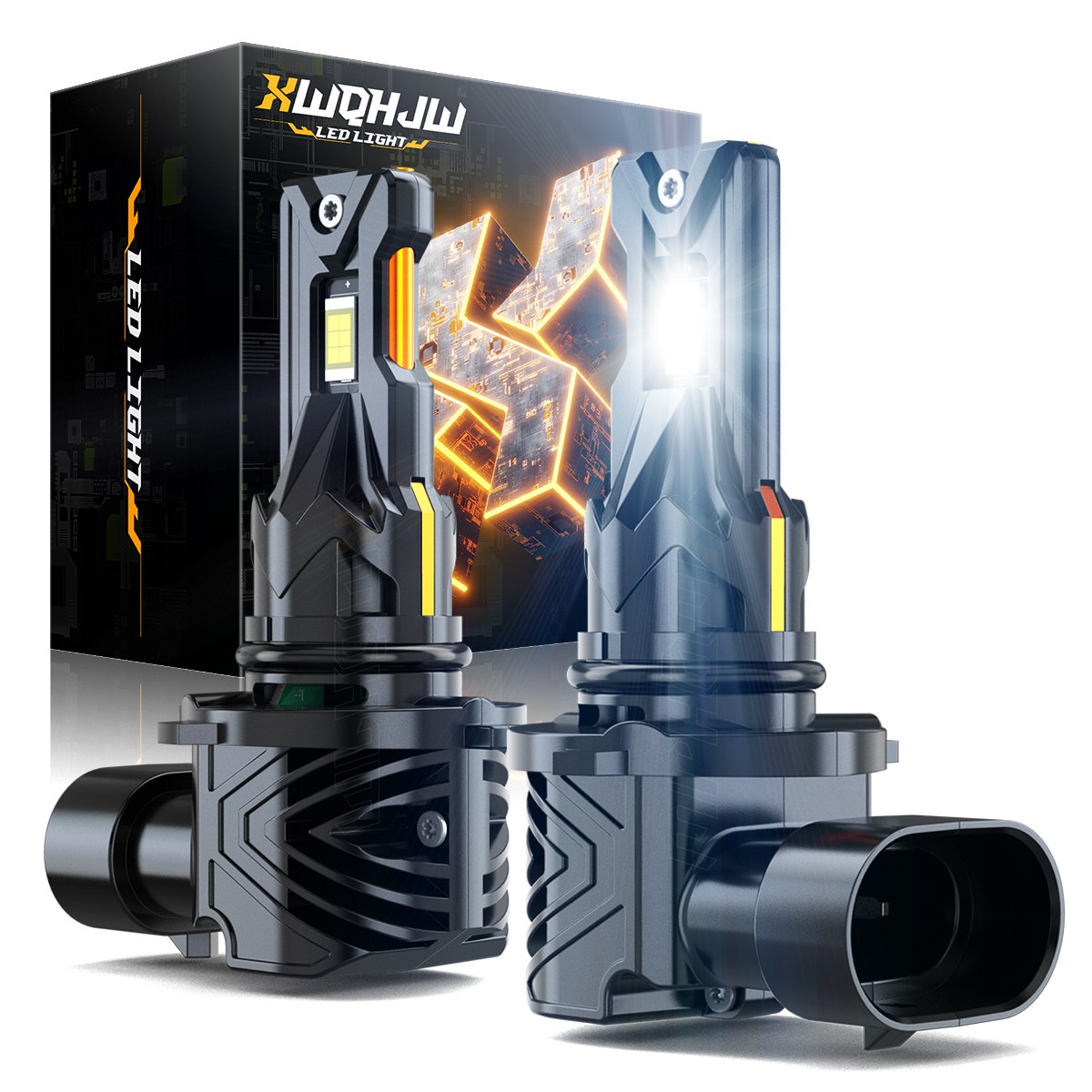 HB4/ 9006 LED Headlight Bulbs Kit for Honda Civic 2004-13 High Low Beam