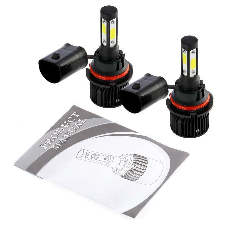 4-sides 9007 LED Headlight Bulbs for Dodge Ram 1500 2500 3500 2003-05 Hi-Lo Beam