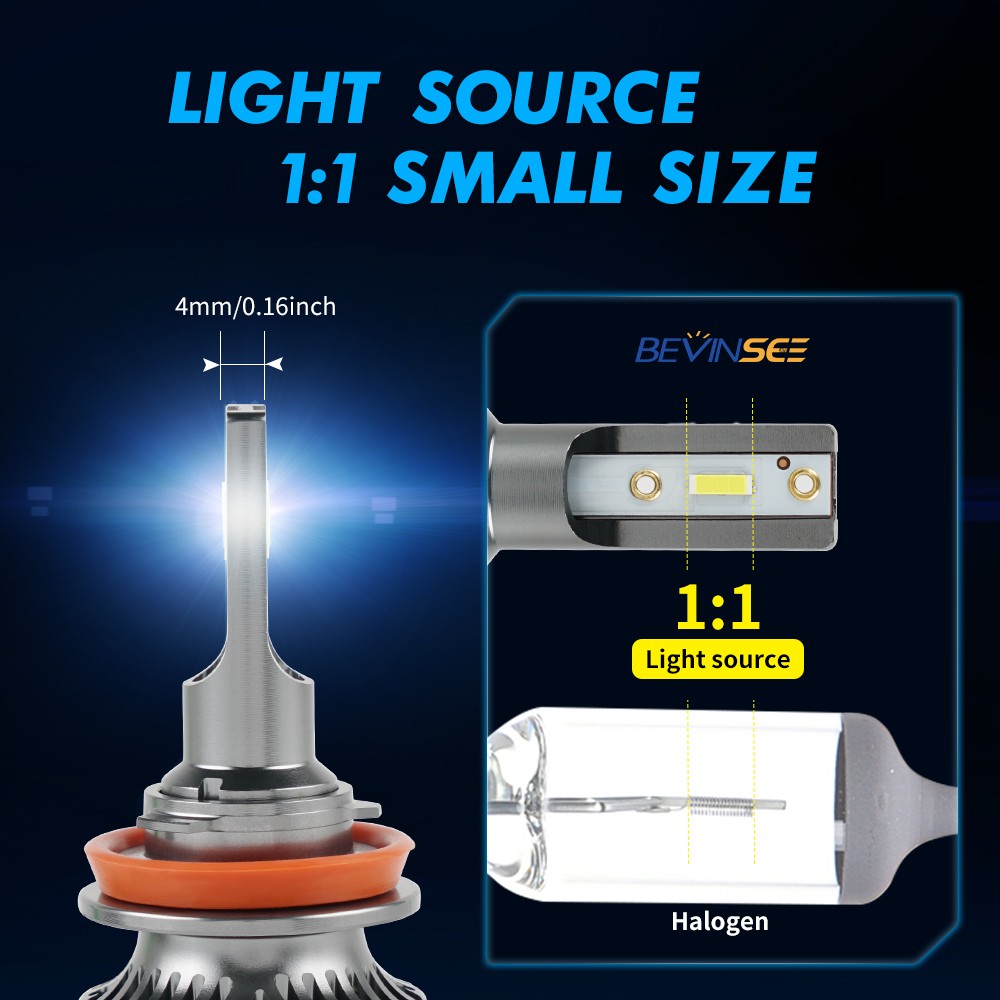 H8 H11 LED Fog Light Bulbs Fit Chevrolet Cruze 2006-2019 6000K Xenon White Kit