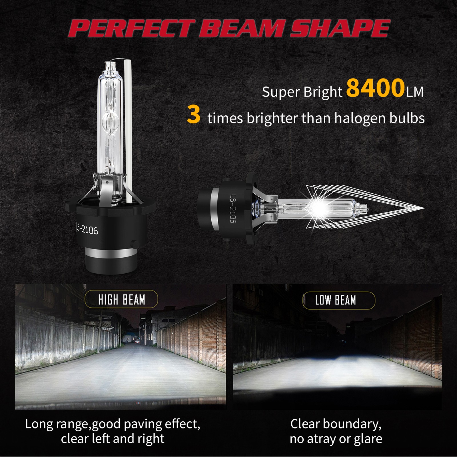 D2S For INFINITI EX35 2008-2012 HID Headlight Bulb Replace HID Xenon Super White