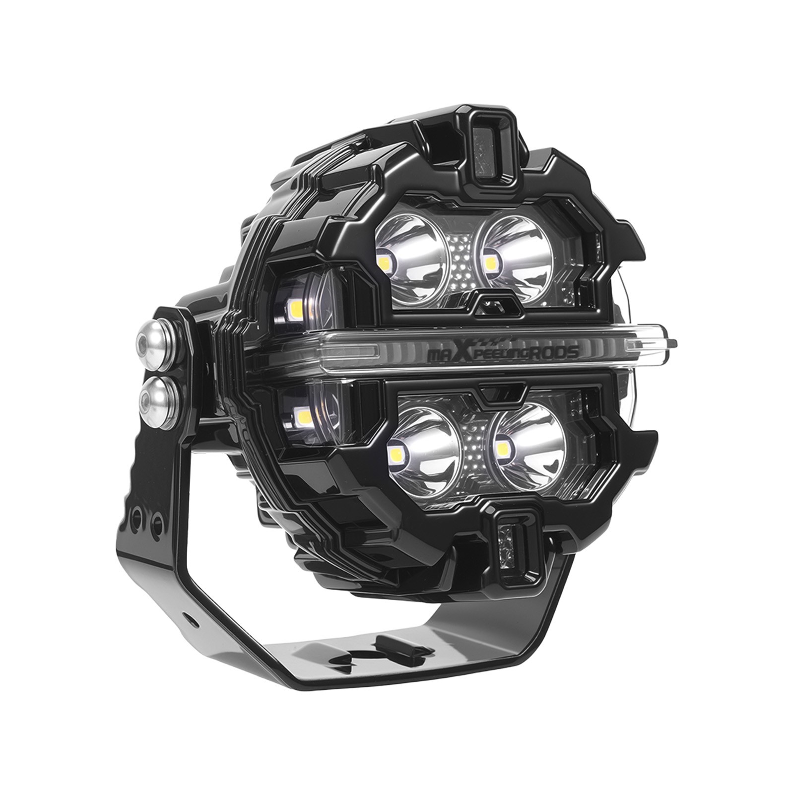 LED Driving Lights 3.5inch 160W Spot Beam RGB Pods DRL White Amber IP68 19200LM
