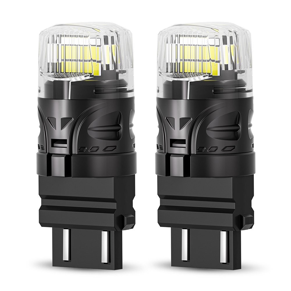 2pcs 3157 3156 Super White 16SMD LED Reverse Tail Brake Signal Light Bulb 6500K