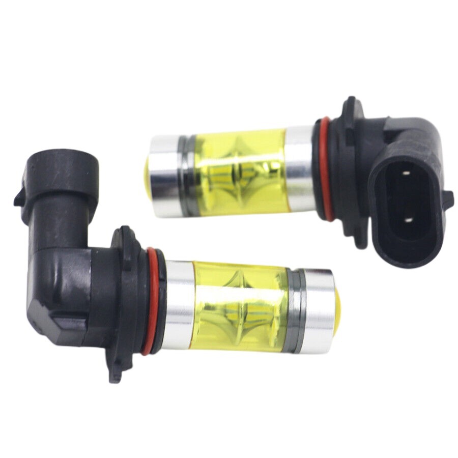 2x Yellow Fog Light Bulbs for 9006 HB4 100W 2323 LED 4300K Daytime Running Light