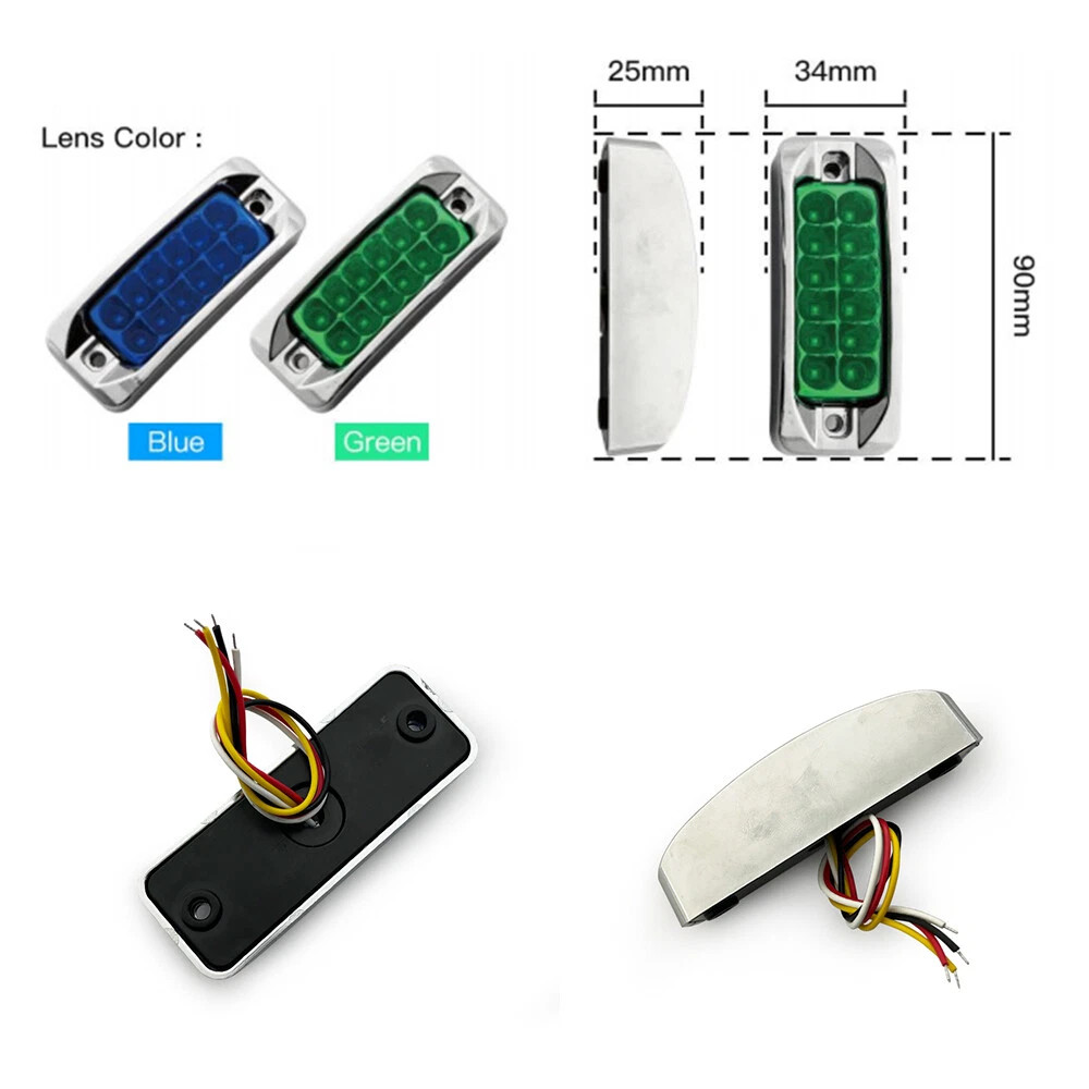 10Pcs 12LED Side Marker Lights Clearance Lights For Trailer Truck Lorry 12V-24V