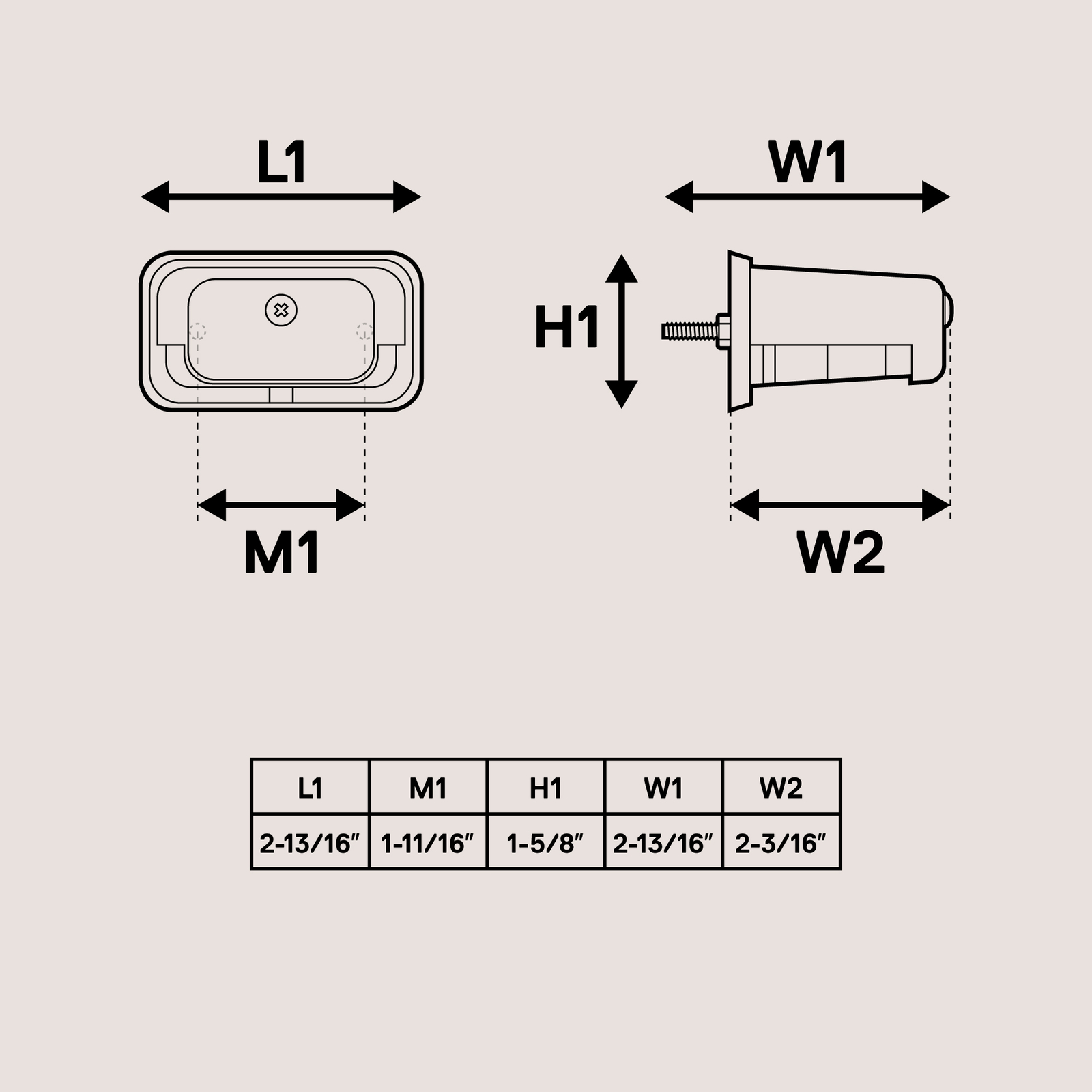 Gray 12V Stud-Mount DOT LED License Plate Light for Boat Trailer UTV ATV Truck