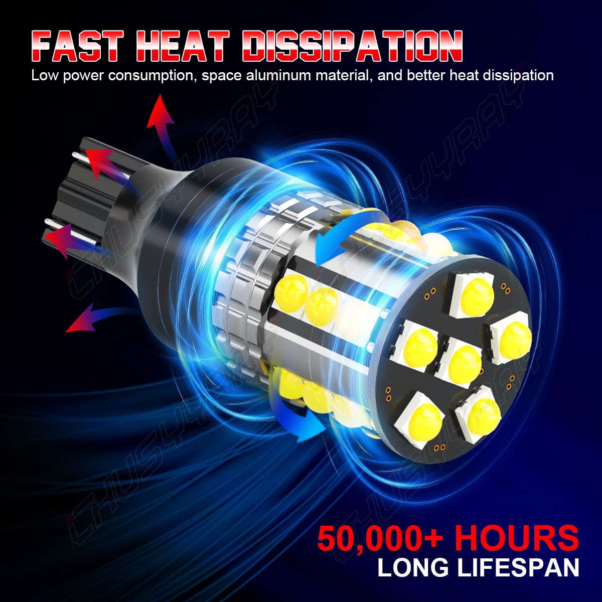 2pcs T15 921 Super Bright White LED Bulbs Back up Reverse Light for Lexus